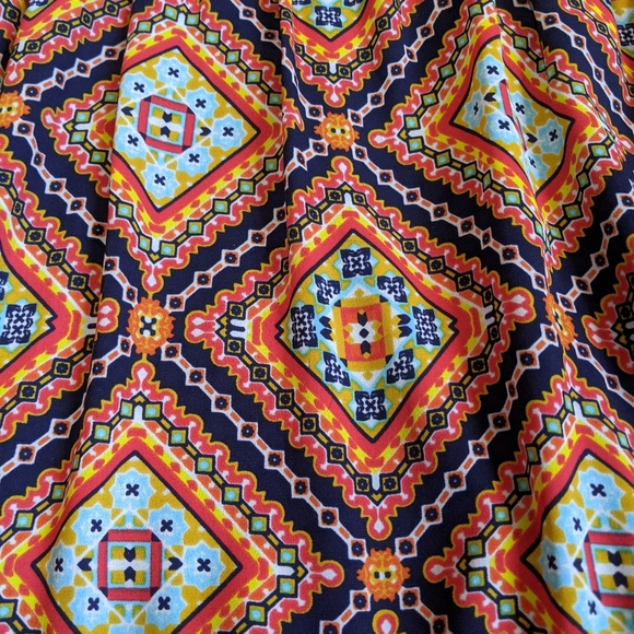 Peach Love California Aztec Pattern Summer Dress - Picture 4 of 6